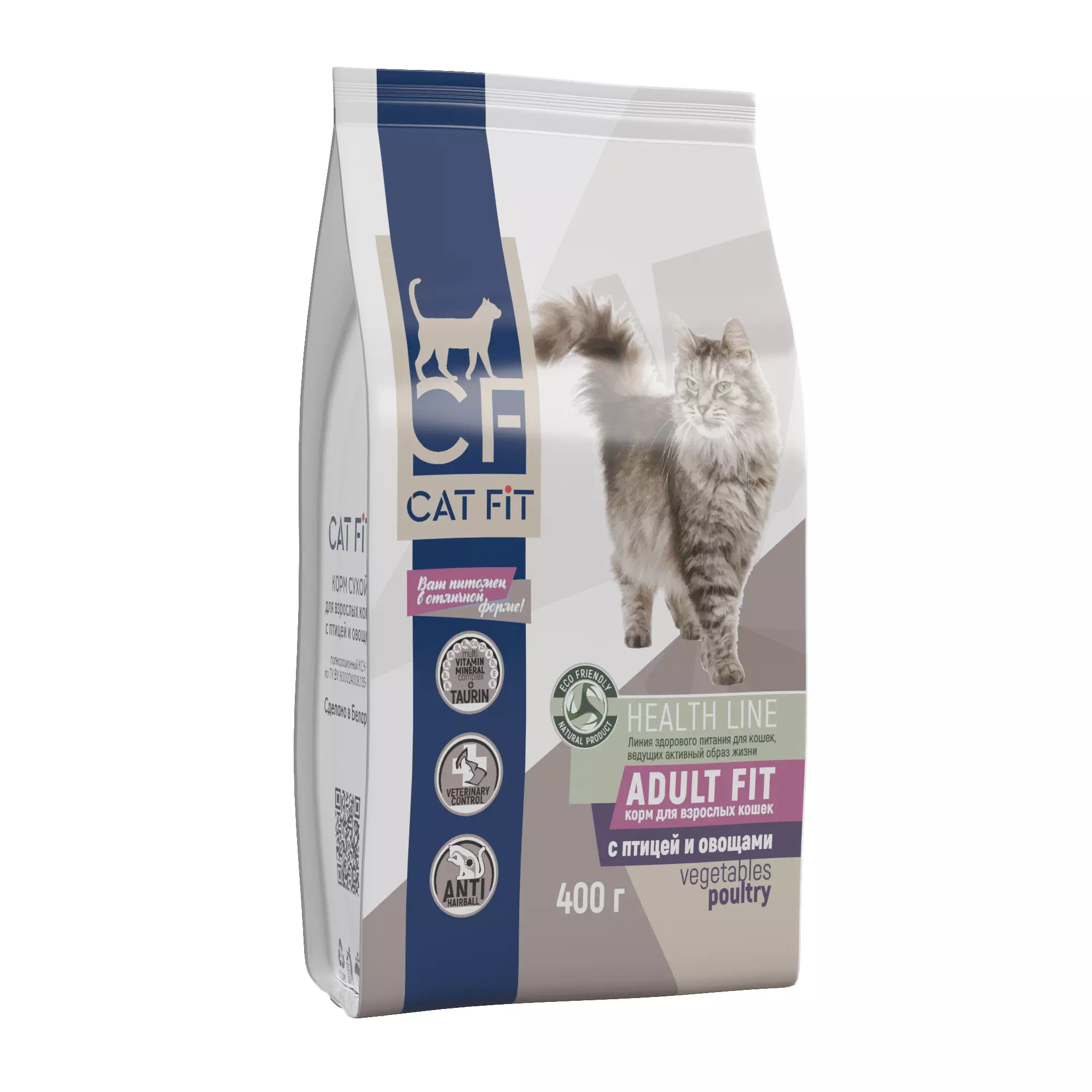 "CAT FIT" dry food for adult cats poultry with vegetables